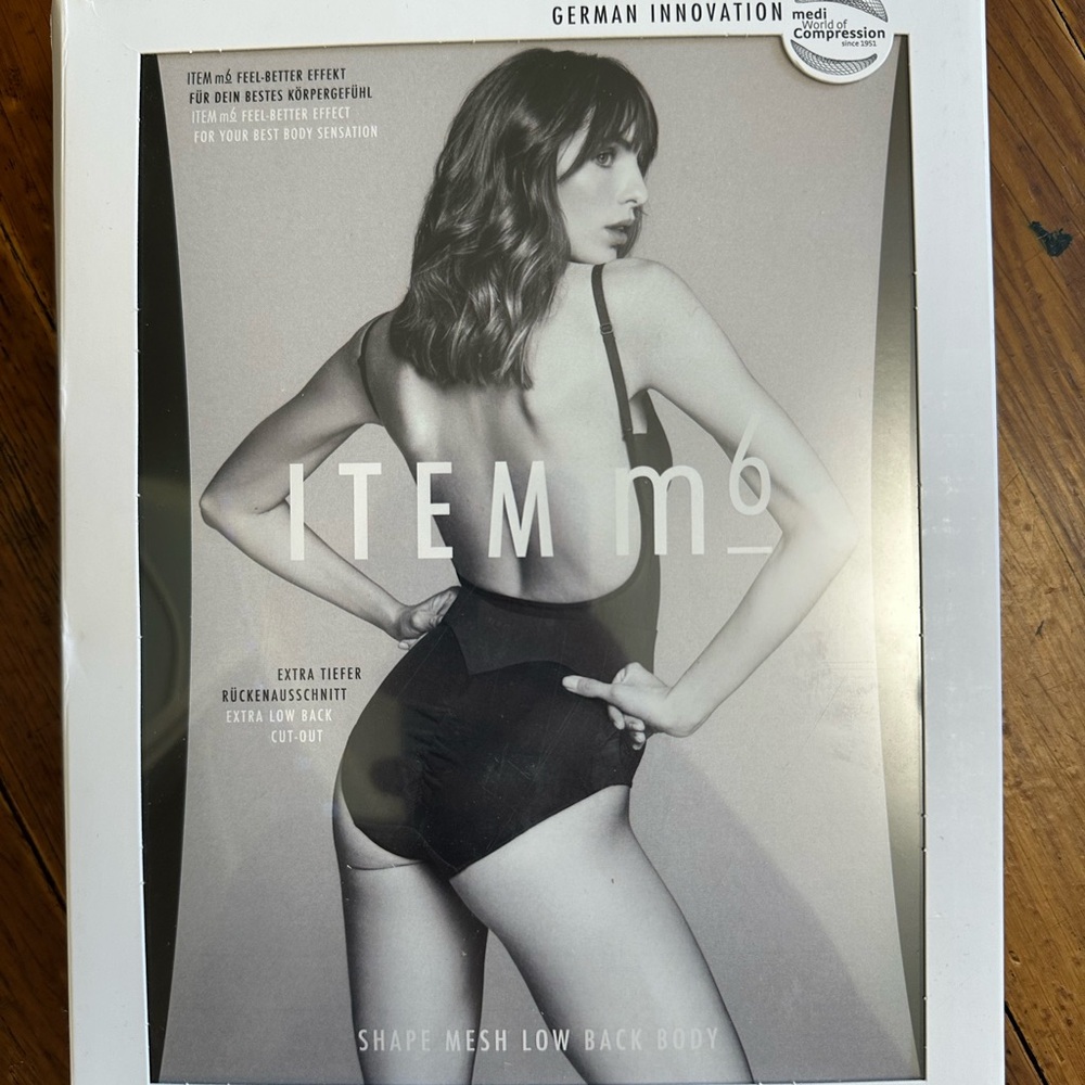 Black Shape Mesh Low Back Body